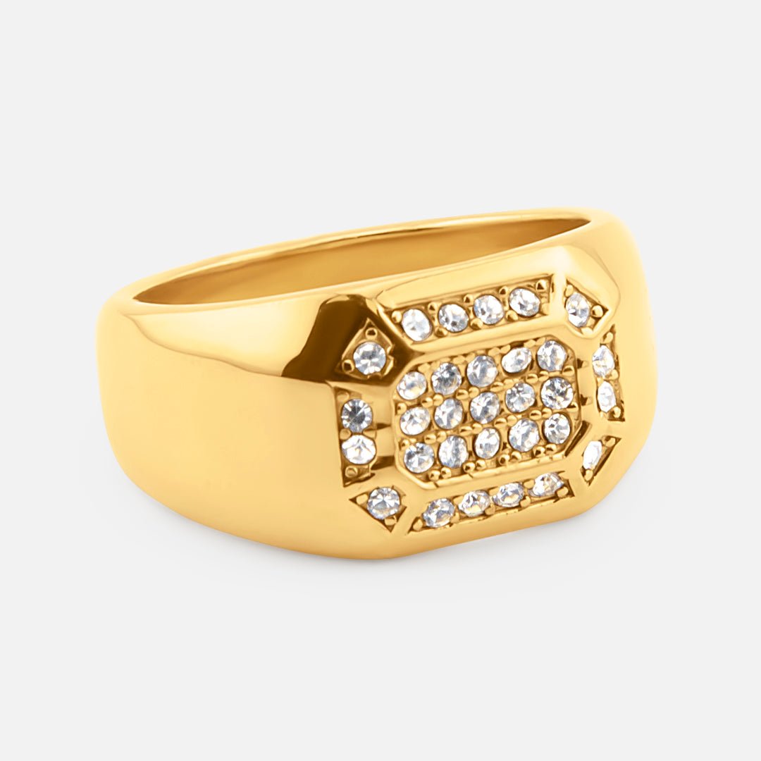 Celeste Signet Ring 18K Guldbelagt - BY CARA