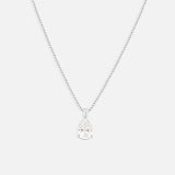 Céleste Teadrop halsband silverfärgat