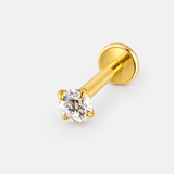 Celestia Push-in 4 mm Labret guldfarvet