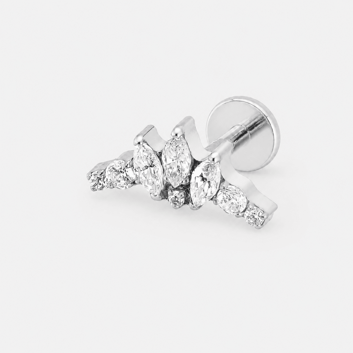 Celestial Arc Labret silberfarben