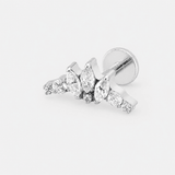 Celestial Arc Labret silberfarben