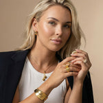 Celina Wave Cuff 18K Guldbelagt - BY CARA