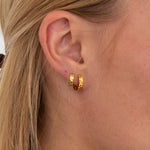 Chunky Sun Hoops 18K Guldbelagt 10 mm - BY CARA