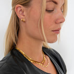 Chunky Sun Hoops 18K Guldbelagt 10 mm - BY CARA