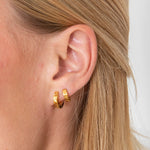 Chunky Sun Hoops 18K Guldbelagt 12 mm - BY CARA