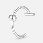 Classic Ball clip-on-ring silverfärgad