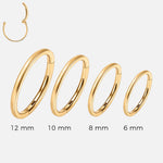 Classic Clicker Ring guldfarvet 6 mm - BY CARA