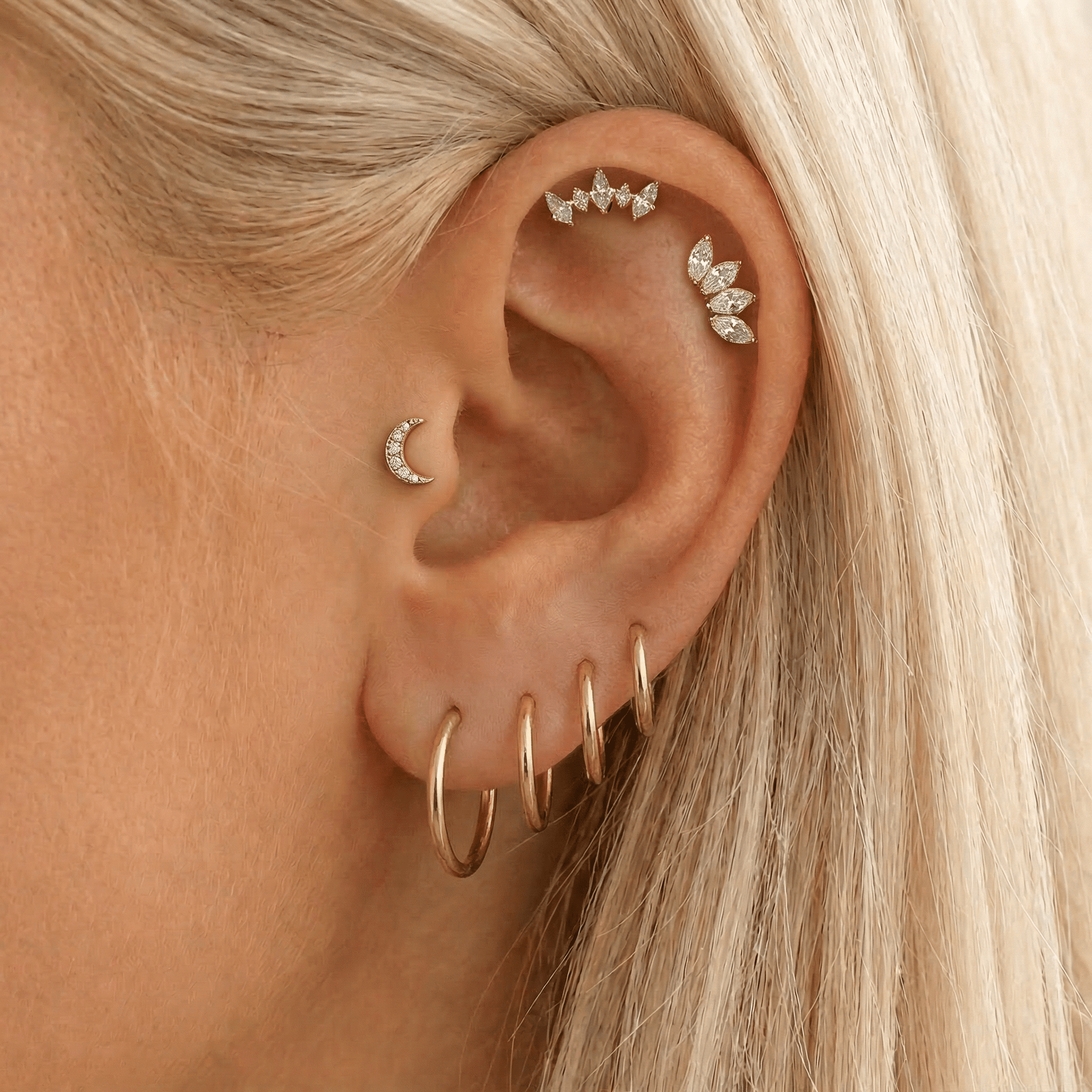 Classic Clicker Ring guldfarvet 8 mm - BY CARA