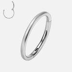 Classic Clicker Ring sølvfarvet 10 mm - BY CARA