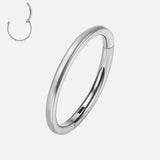 Classic Clicker Ring sølvfarvet 10 mm