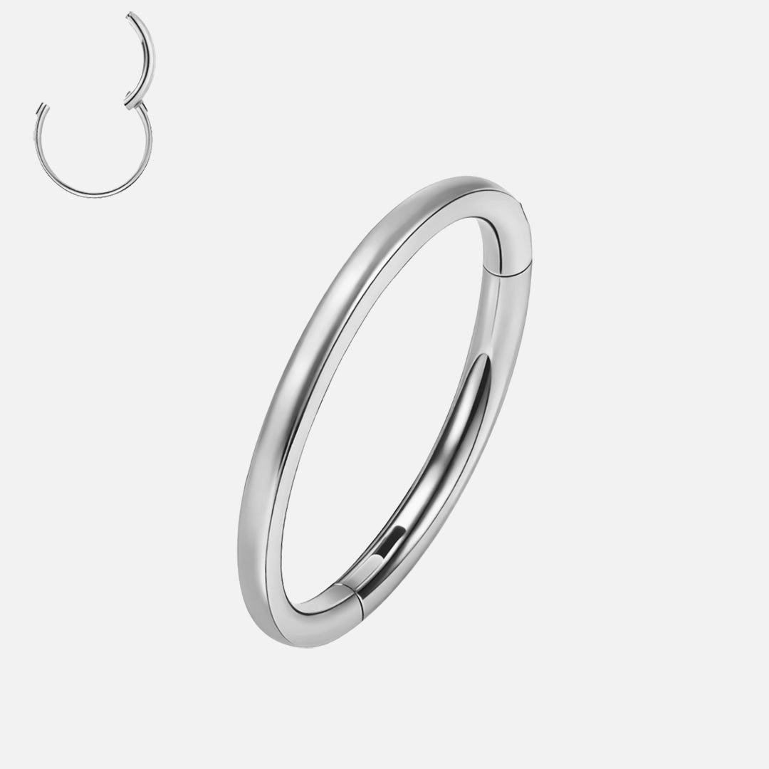 Classic Clicker Ring sølvfarvet 6 mm - BY CARA