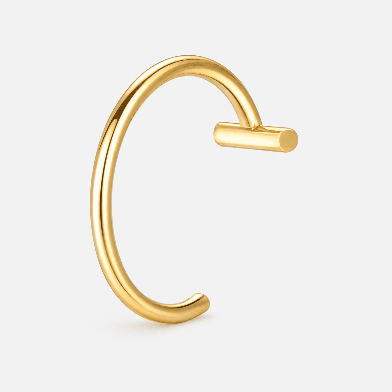 Classic Clip-on Ring guldfarvet - BY CARA