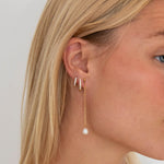 Classic Cubic Hoops 18K Guldbelagt 10 mm - BY CARA