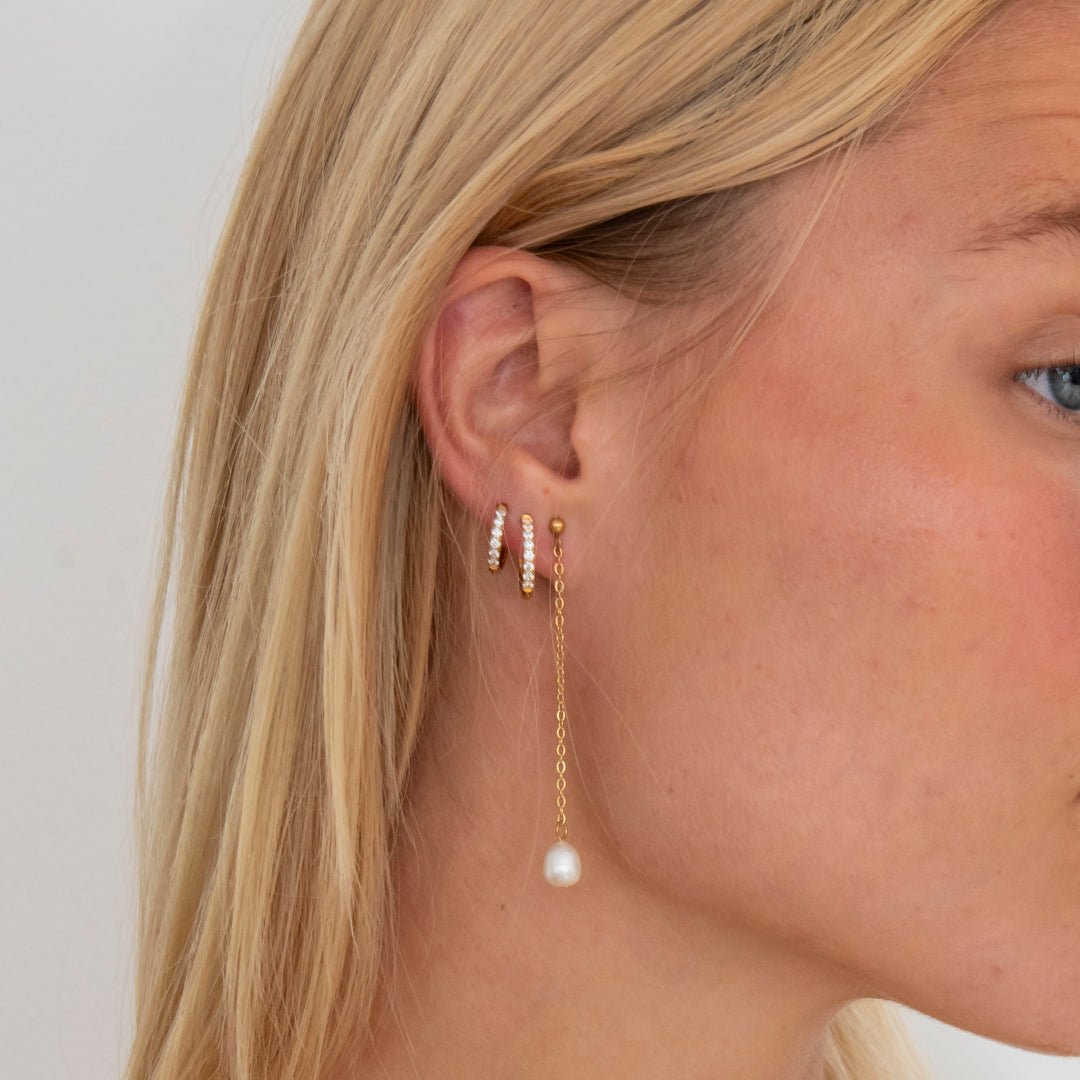 Classic Cubic Hoops 18K Guldbelagt 12 mm - BY CARA