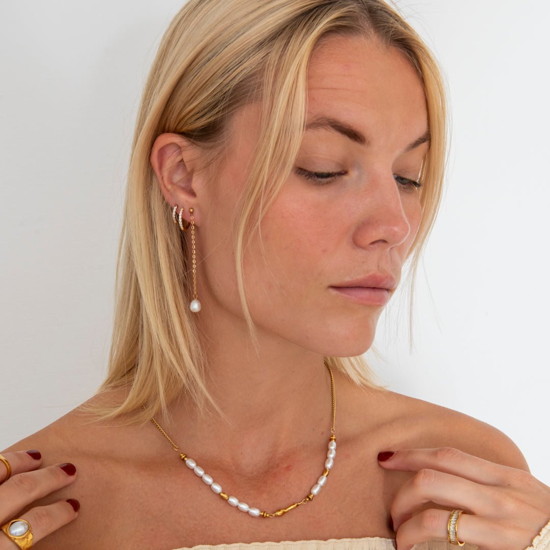 Classic Cubic Hoops 18K Guldbelagt 12 mm - BY CARA