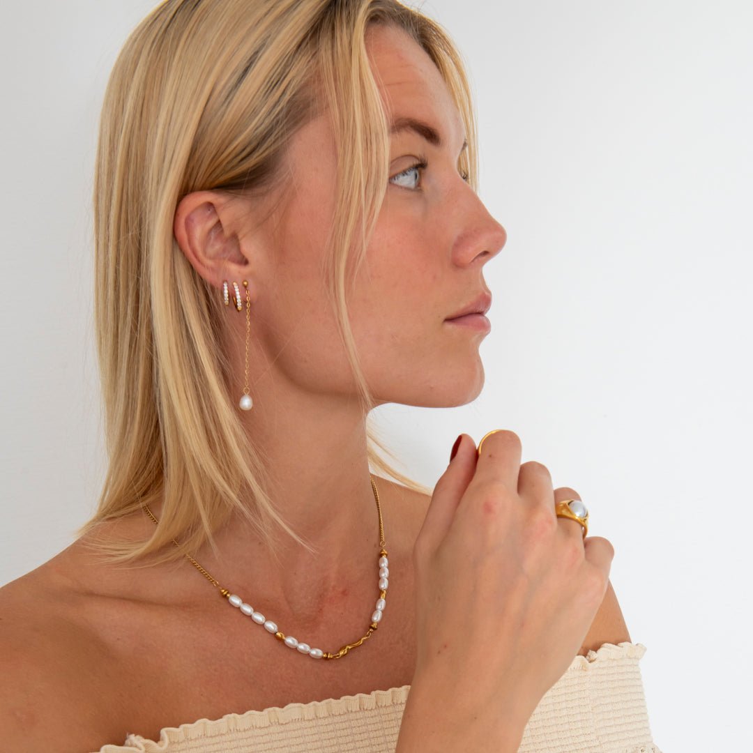 Classic Cubic Hoops 18K Guldbelagt 12 mm - BY CARA