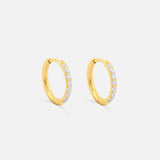 Classic Cubic Hoops 18K Guldbelagt 12 mm