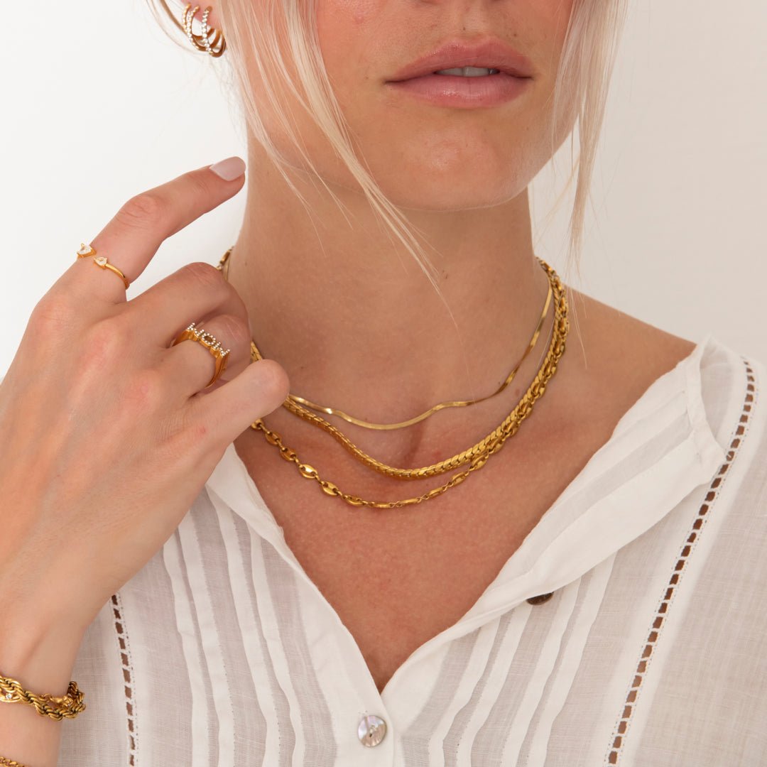 Classic Cubic Hoops 18K Guldbelagt 14 mm - BY CARA