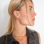 Classic Cubic Hoops 18K Guldbelagt 14 mm - BY CARA