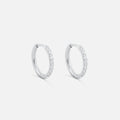 Classic Cubic Hoops Sølvfarvet 12 mm