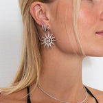Classic Cubic Hoops Sølvfarvet 12 mm - BY CARA