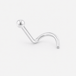 Classic Curved Nose Screw 2 mm silver-coloured