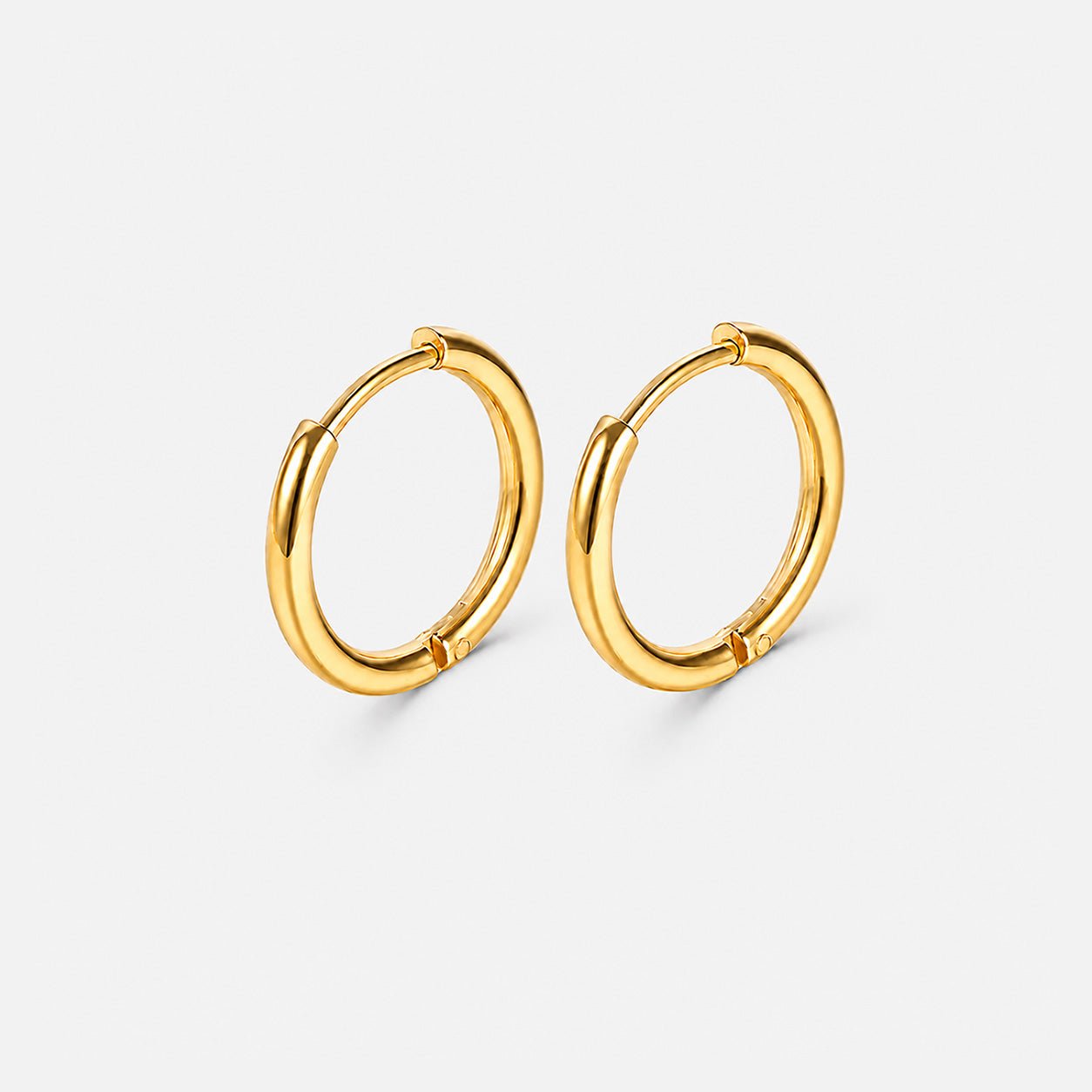 Classic Essential Hoops 18K Guldbelagt 12 mm - BY CARA