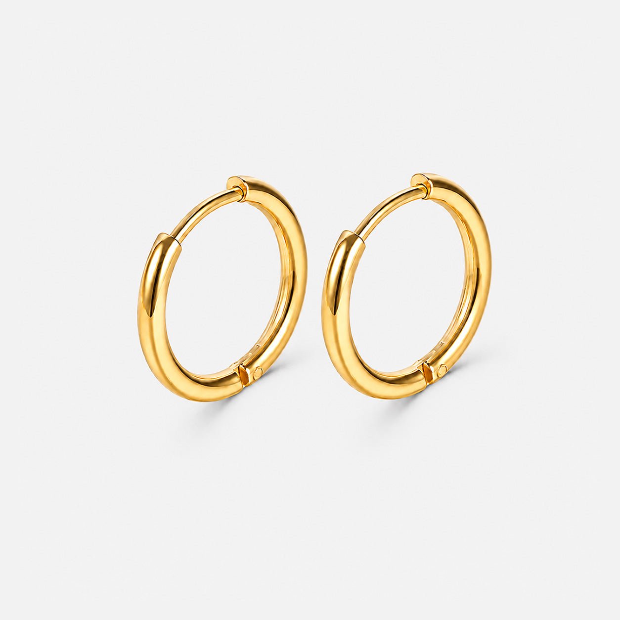Classic Essential Hoops 18K Guldbelagt 14 mm - BY CARA