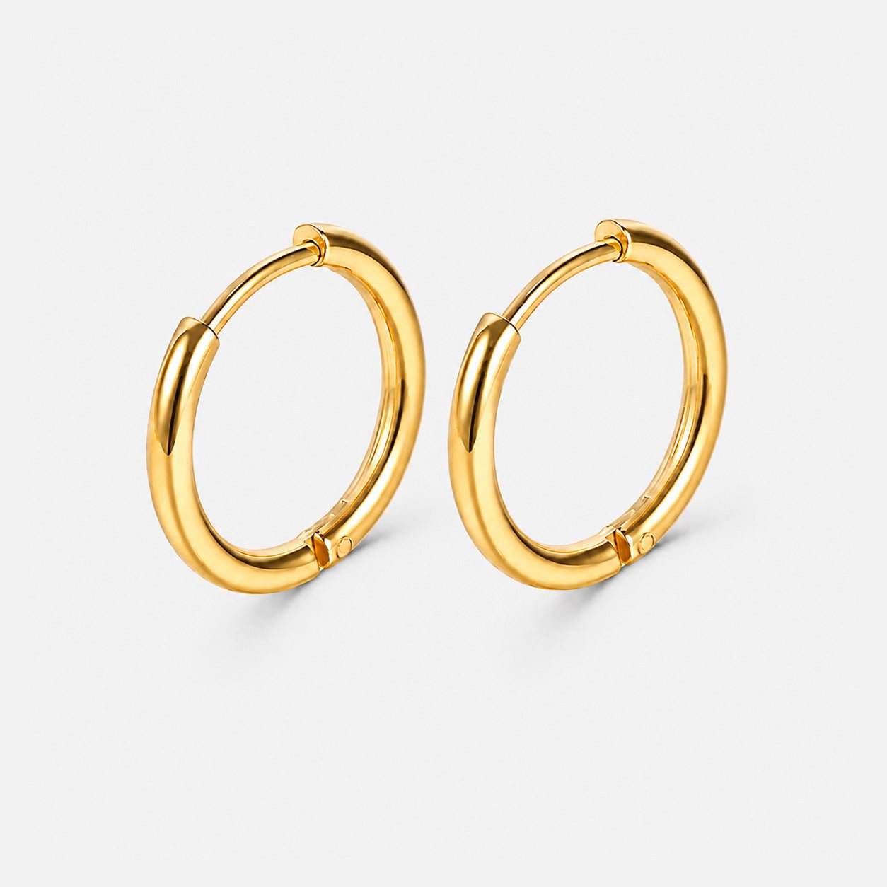 Classic Essential Hoops 18K Guldbelagt 18 mm - BY CARA
