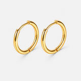 Classic Essential Creolen 18K vergoldet 18 mm