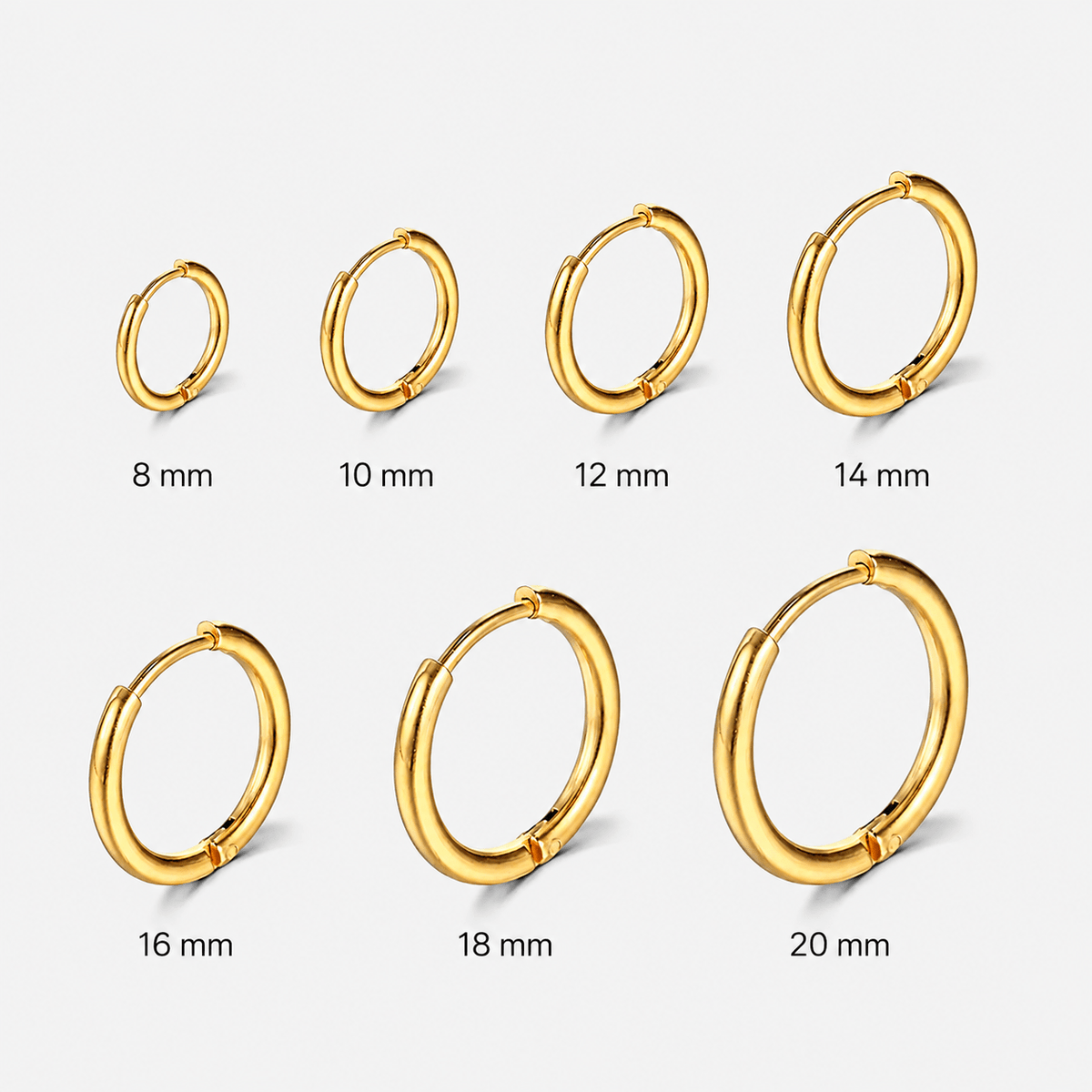Classic Essential Creolen 18K vergoldet 20 mm