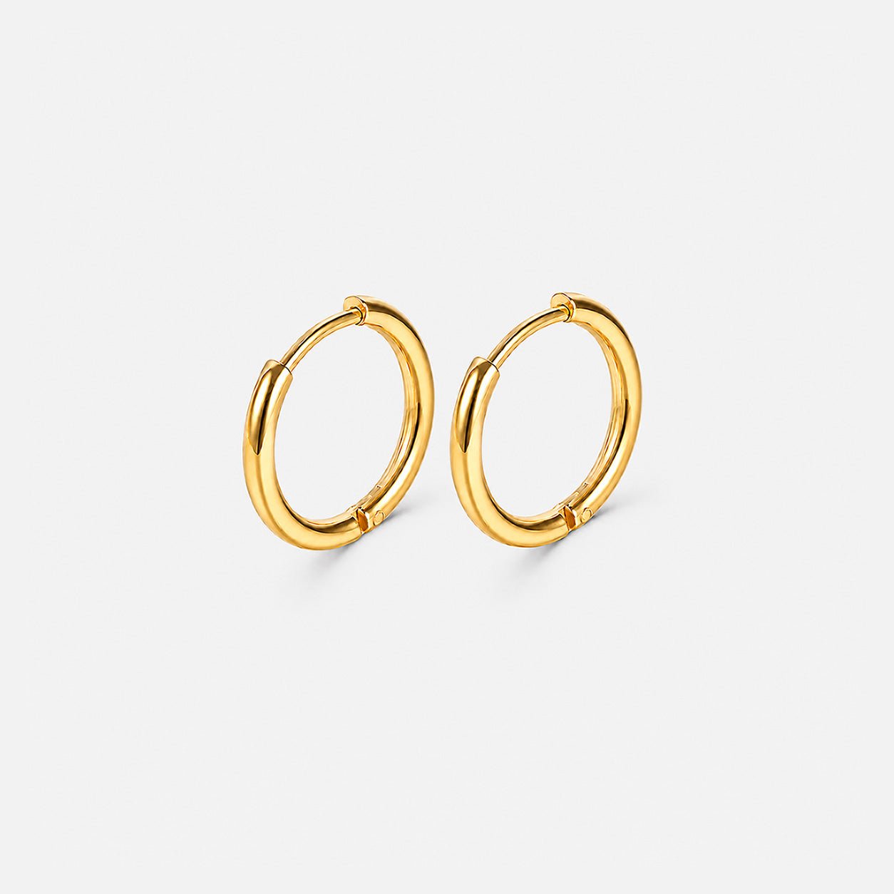 Classic Essential Hoops 18K Guldbelagt Helix 8 mm - BY CARA
