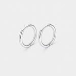 Classic Essential oorringen zilverkleurig 10 mm