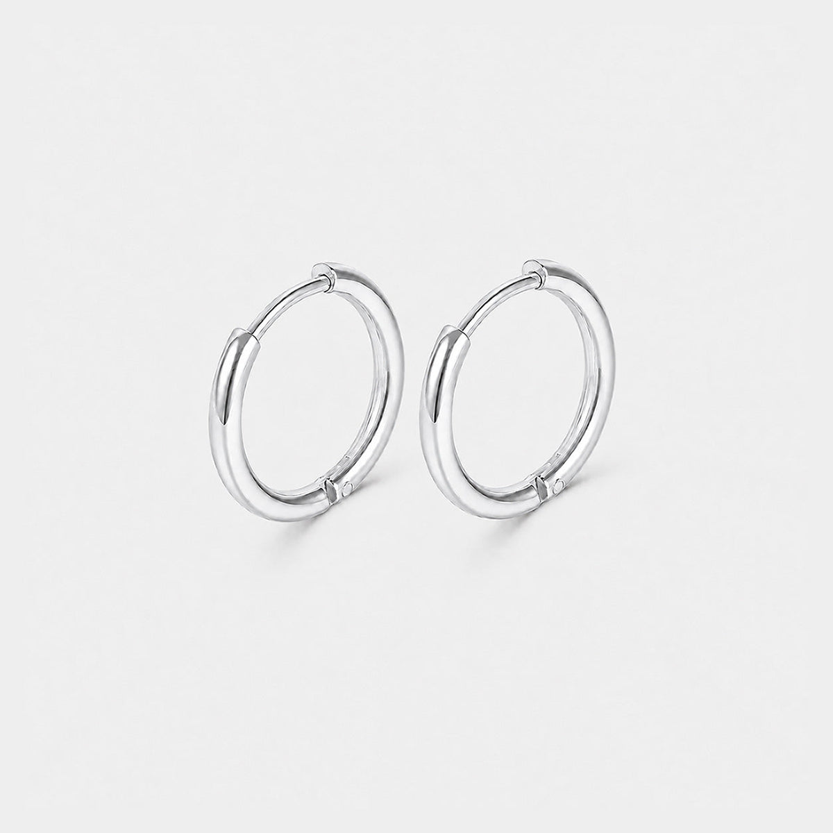Classic Essential oorringen zilverkleurig 10 mm