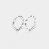 Classic Essential Creolen silberfarben 10 mm
