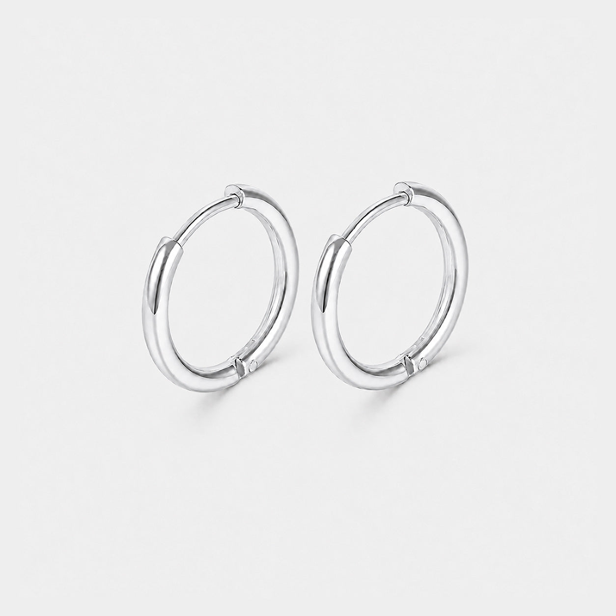 Classic Essential Hoops Sølvfarvet 12 mm - BY CARA