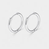 Classic Essential Creolen silberfarben 18 mm
