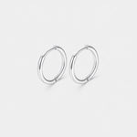Classic Essential Hoops silver-coloured Helix 8 mm