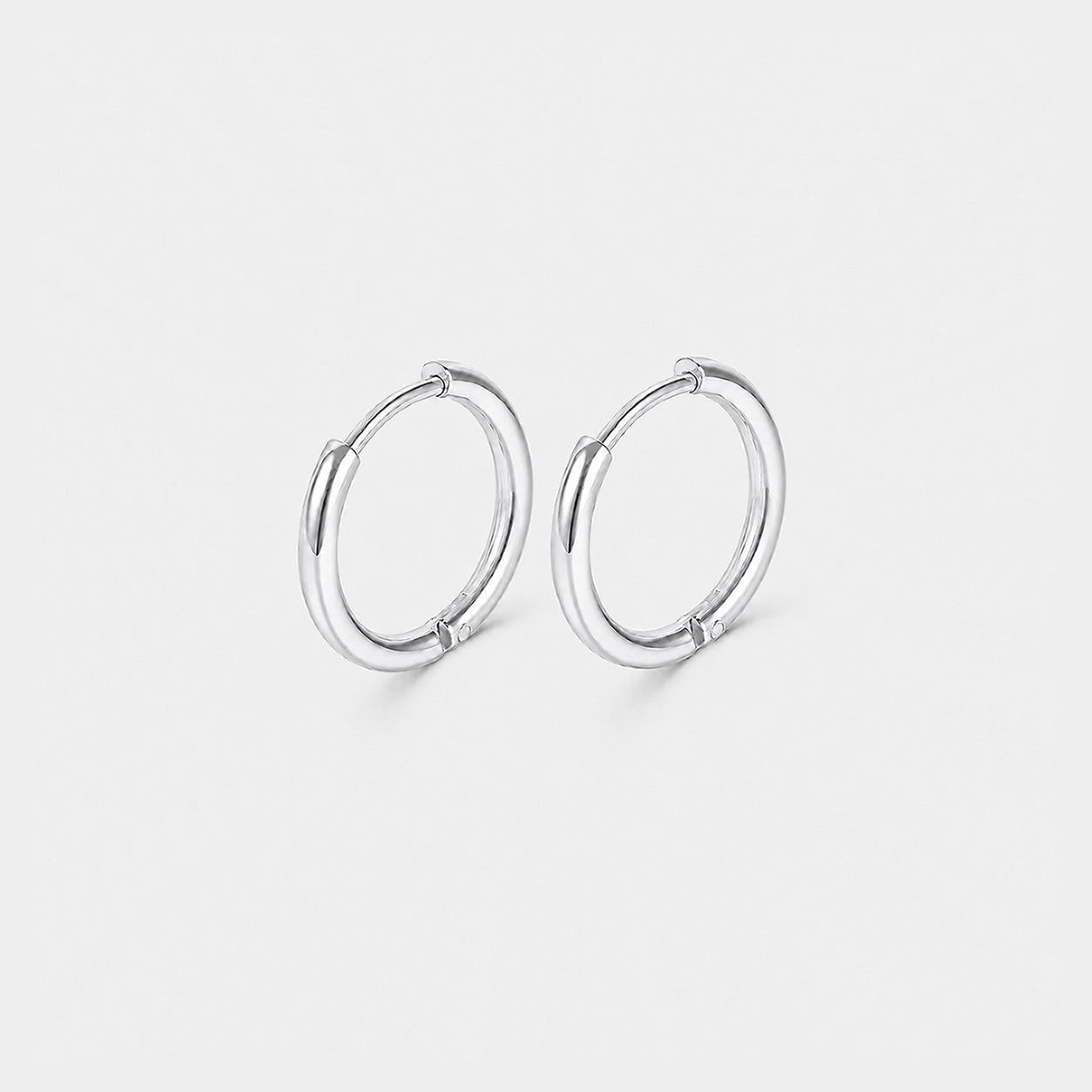 Classic Essential Hoops Sølvfarvet Helix 8 mm - BY CARA