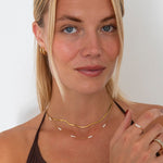 Classic Hamret Hoops 18K Guldbelagt 10 mm - BY CARA