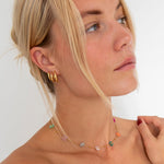 Classic Hamret Hoops 18K Guldbelagt 12 mm - BY CARA