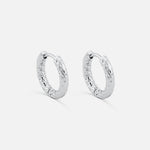 Classic Hamret Hoops Sølvfarvet 10 mm - BY CARA
