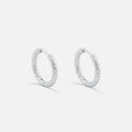 Classic Hamret Hoops Sølvfarvet 14 mm