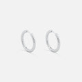 Classic Hamret Hoops Sølvfarvet 16 mm