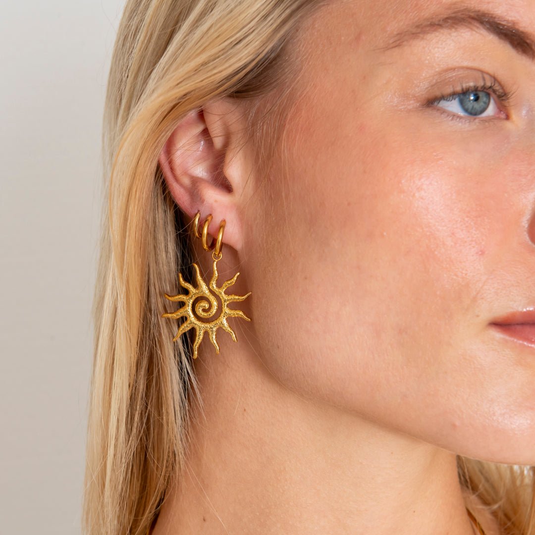 Classic Hoops 18K Guldbelagt 10 mm - BY CARA