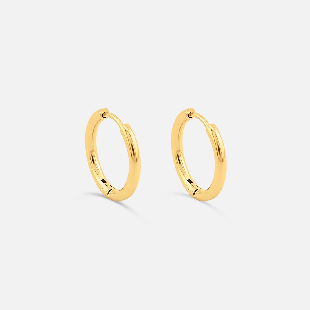 Classic Hoops 18K Guldbelagt 12 mm - BY CARA