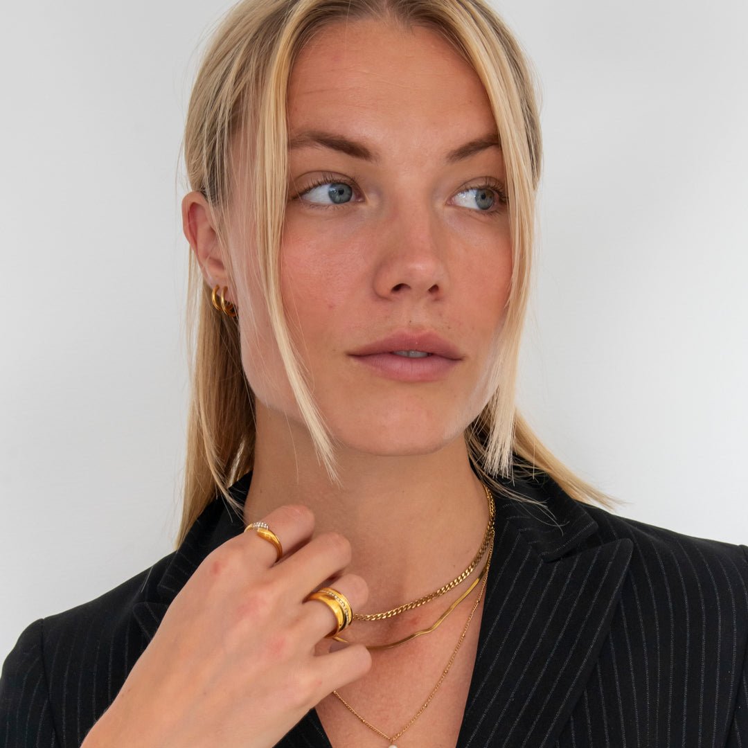 Classic Hoops 18K Guldbelagt 12 mm - BY CARA
