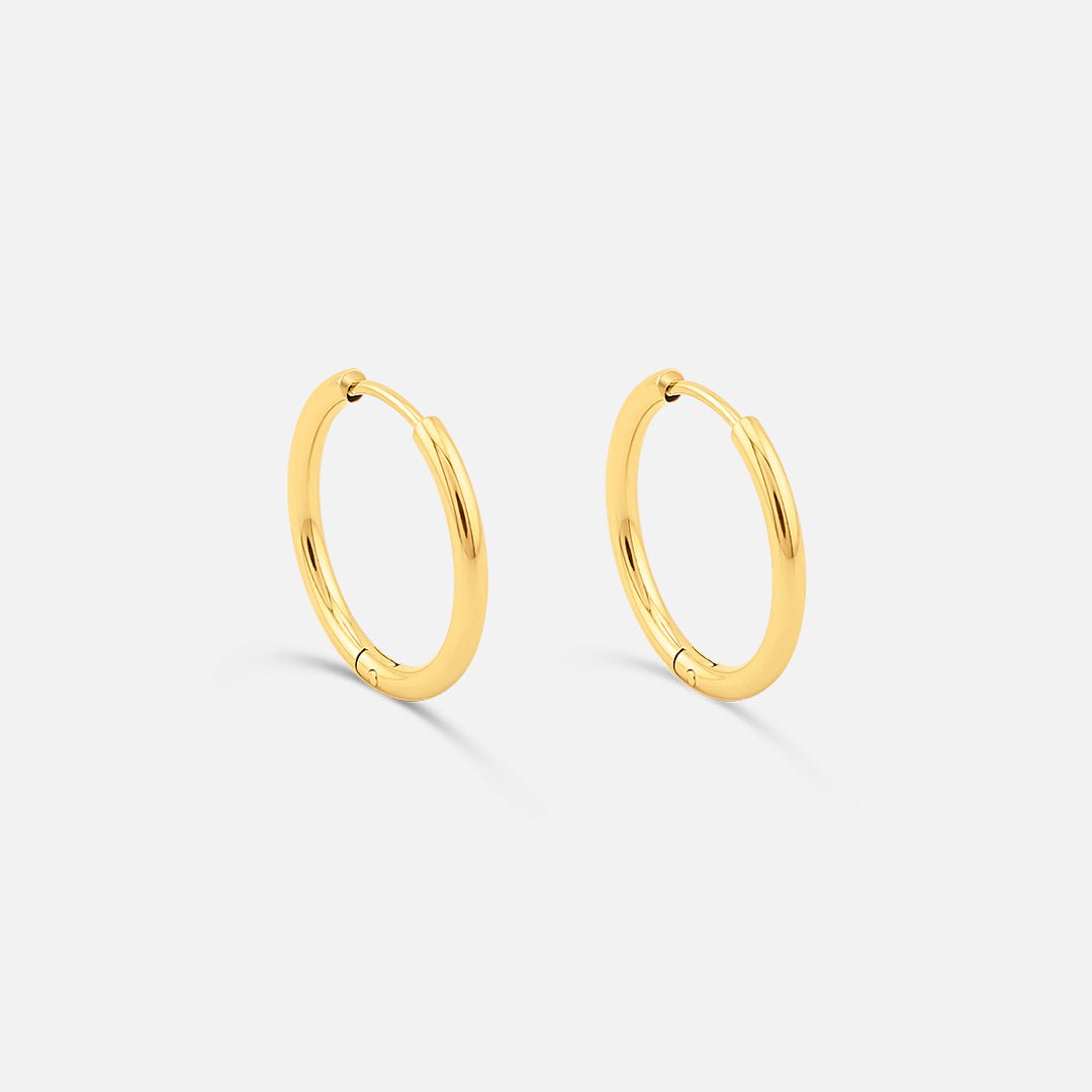Classic Hoops 18K Guldbelagt 16 mm - BY CARA
