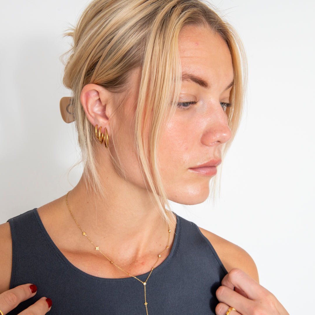 Classic Hoops 18K Guldbelagt 16 mm - BY CARA