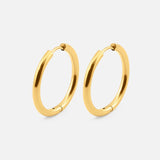 Classic Hoops 18K Guldbelagt 25 mm